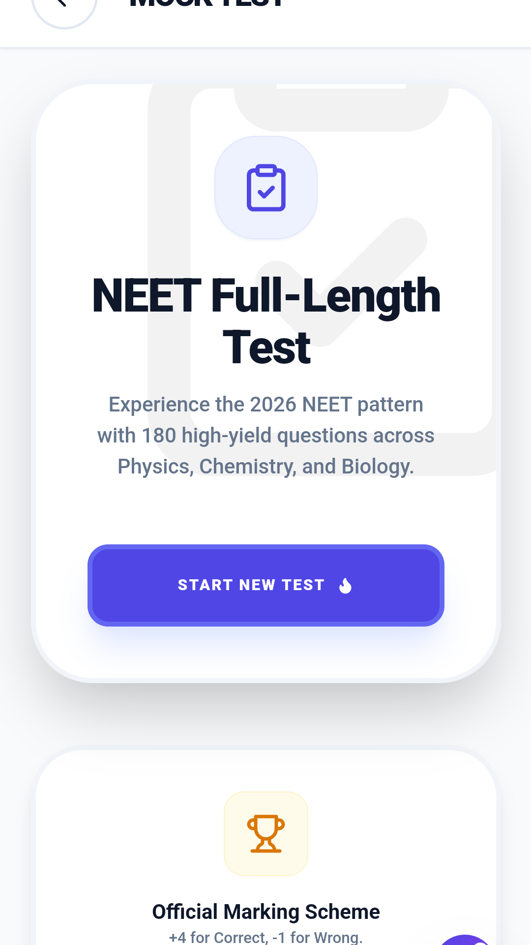 Full-length mock test